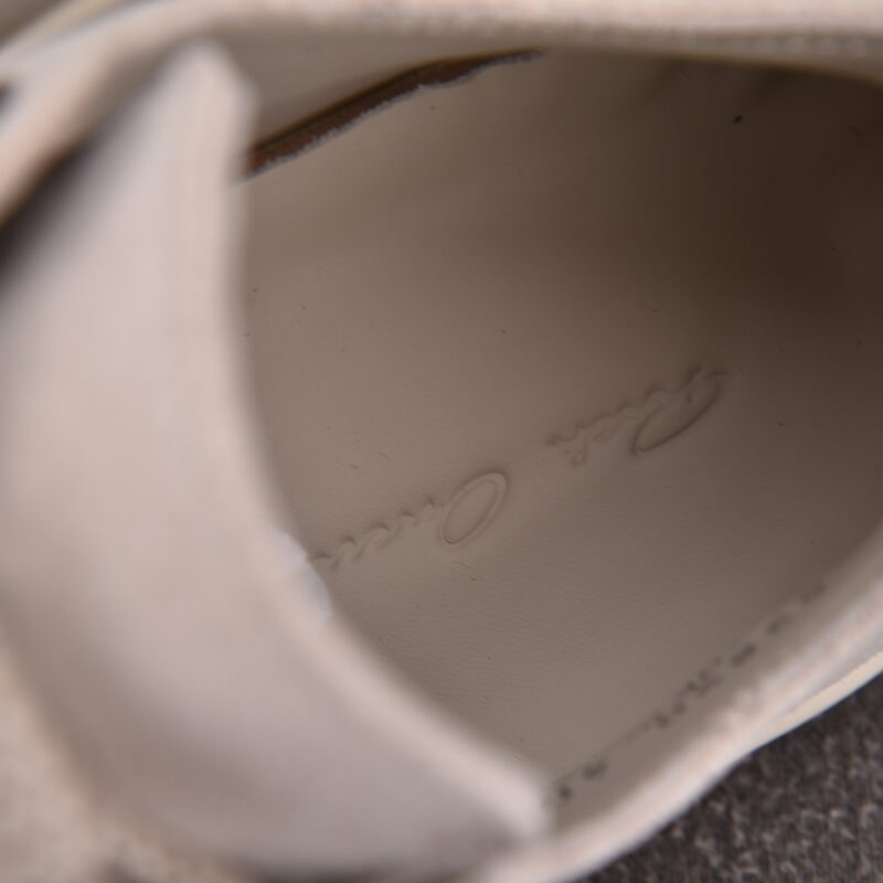 (BEST) Rick Owens Jumbo Laced Low Suede 'PEARL MILK' Sneakers