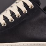 (BEST) Rick Owens Leather Low In Black Sneakers