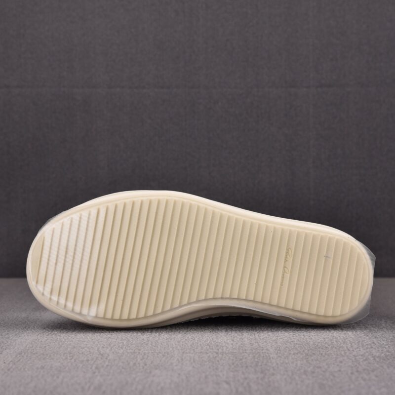 (BEST) Rick Owens Leather Low In Black Sneakers