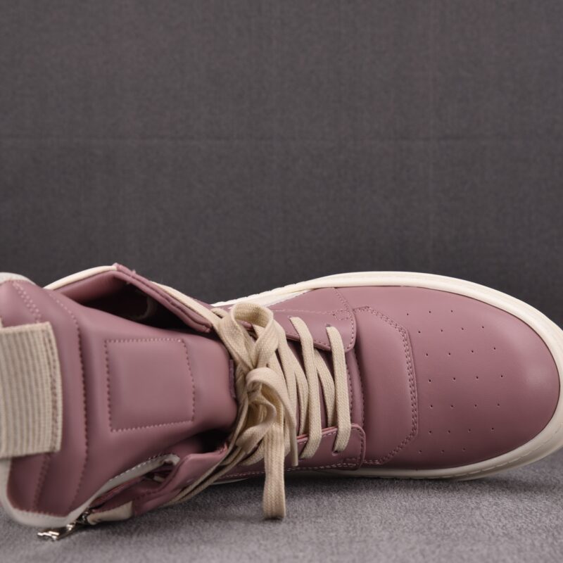 (BEST) Rick Owens Lido Geobasket Leather 'IN PINK' Sneakers