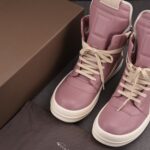 (BEST) Rick Owens Lido Geobasket Leather 'IN PINK' Sneakers