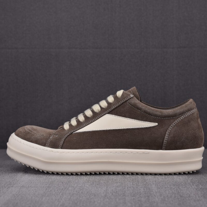 (BEST) Rick Owens Luxor Suede ‘Brown’ Sneakers