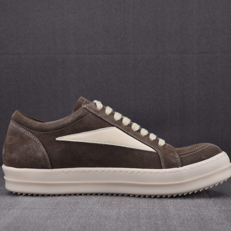 (BEST) Rick Owens Luxor Suede ‘Brown’ Sneakers