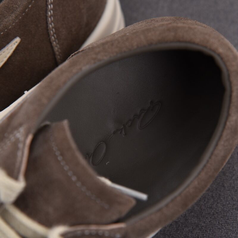 (BEST) Rick Owens Luxor Suede ‘Brown’ Sneakers