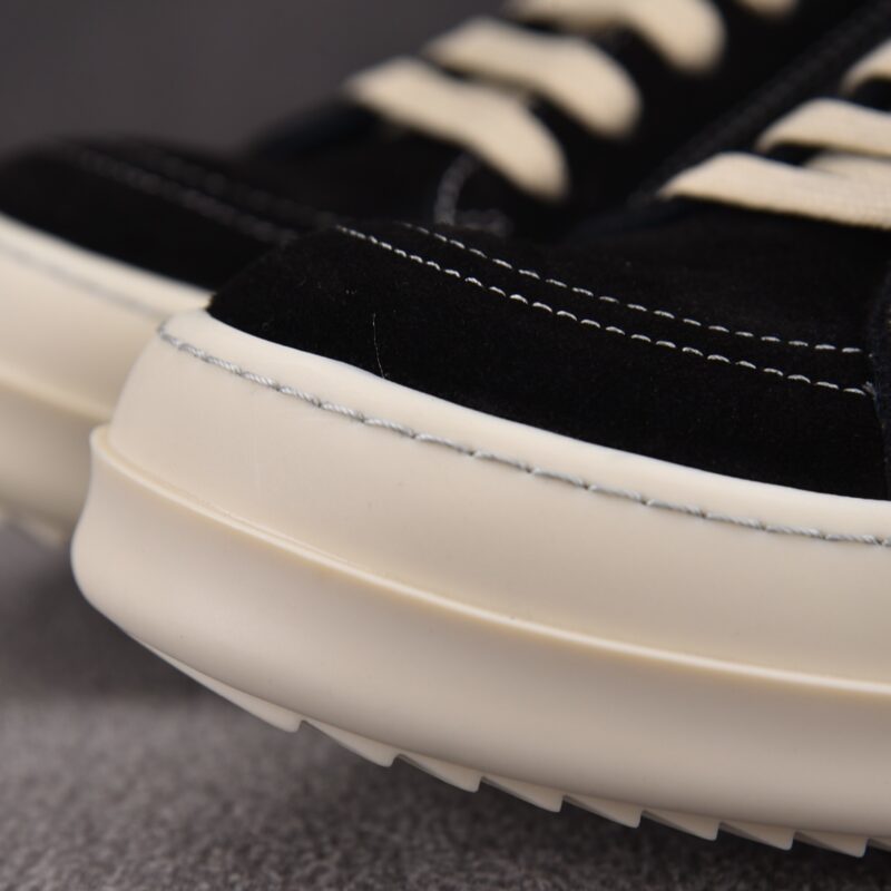 (BEST) Rick Owens Luxor Suede Vintage ‘All Black’ Sneakers