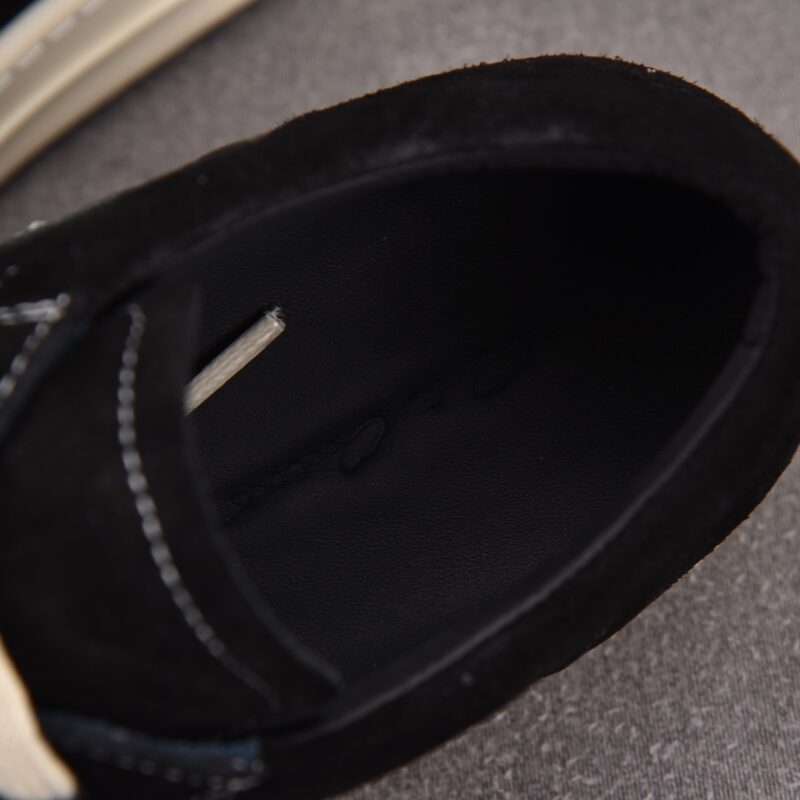 (BEST) Rick Owens Luxor Suede Vintage ‘All Black’ Sneakers