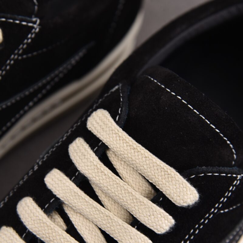 (BEST) Rick Owens Luxor Suede Vintage ‘All Black’ Sneakers