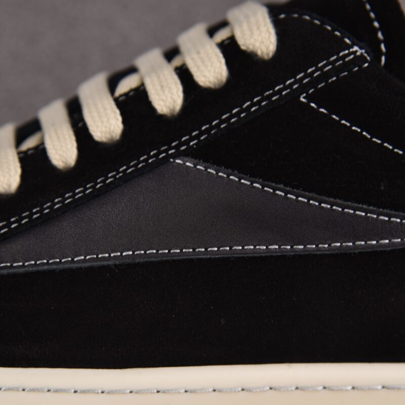 (BEST) Rick Owens Luxor Suede Vintage ‘All Black’ Sneakers
