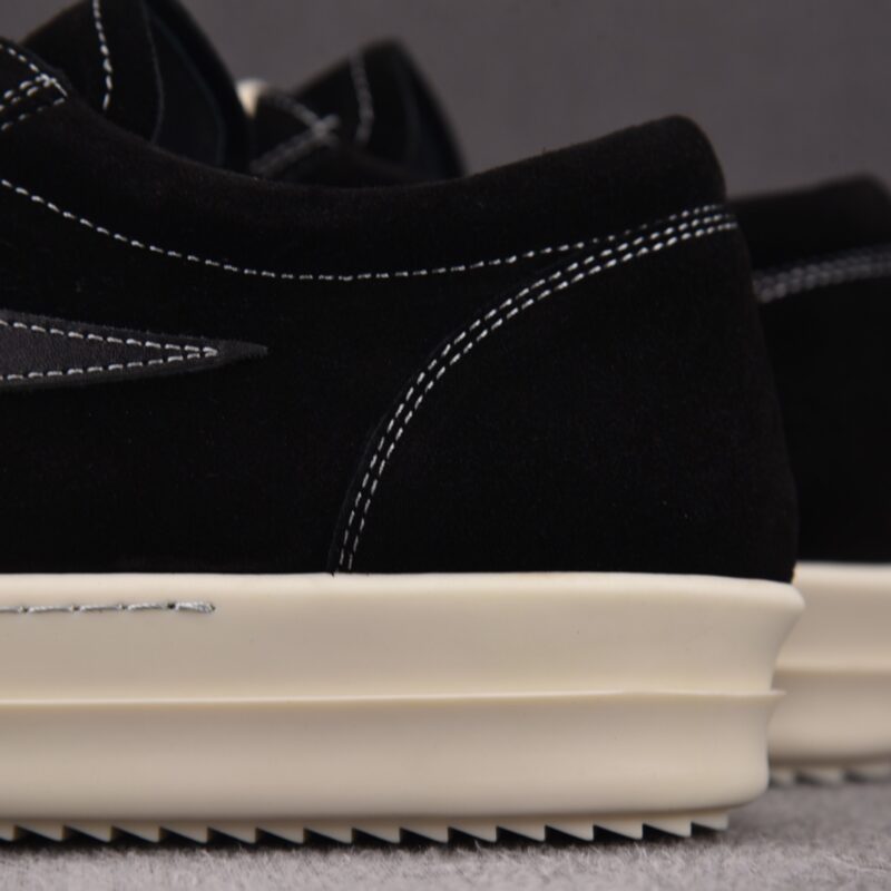 (BEST) Rick Owens Luxor Suede Vintage ‘All Black’ Sneakers
