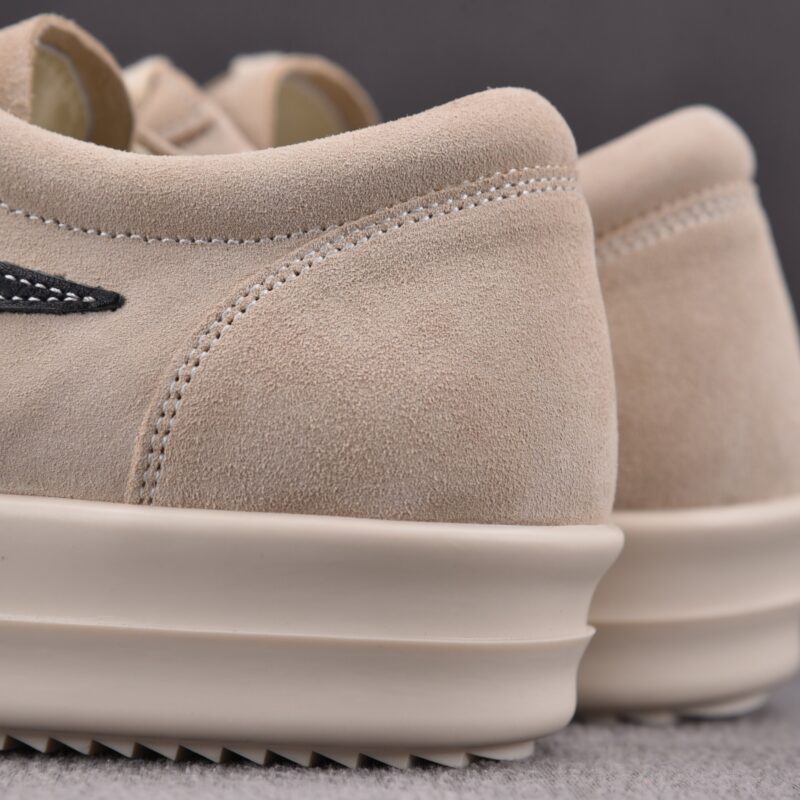 (BEST) Rick Owens Luxor Suede Vintage ‘Milk White Black’ Sneakers