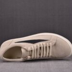 (BEST) Rick Owens Luxor Suede Vintage ‘Milk White Black’ Sneakers