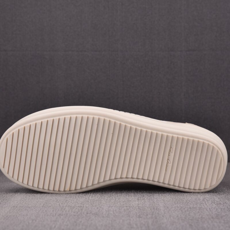 (BEST) Rick Owens Luxor Suede Vintage ‘Milk White Black’ Sneakers