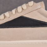 (BEST) Rick Owens Luxor Suede Vintage ‘Milk White Black’ Sneakers