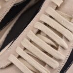 (BEST) Rick Owens Luxor Suede Vintage ‘Milk White Black’ Sneakers