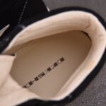 (BEST) Rick Owens Porterville DRKSHDW Vintage High Canvas 'Black Milk' Sneakers