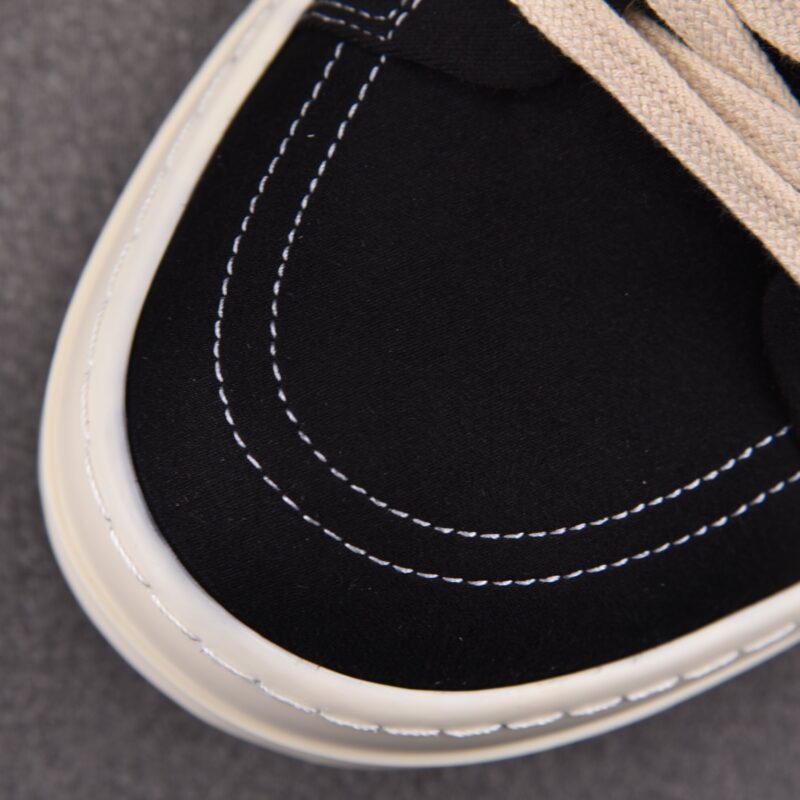 (BEST) Rick Owens Porterville DRKSHDW Vintage High Canvas 'Black Milk' Sneakers