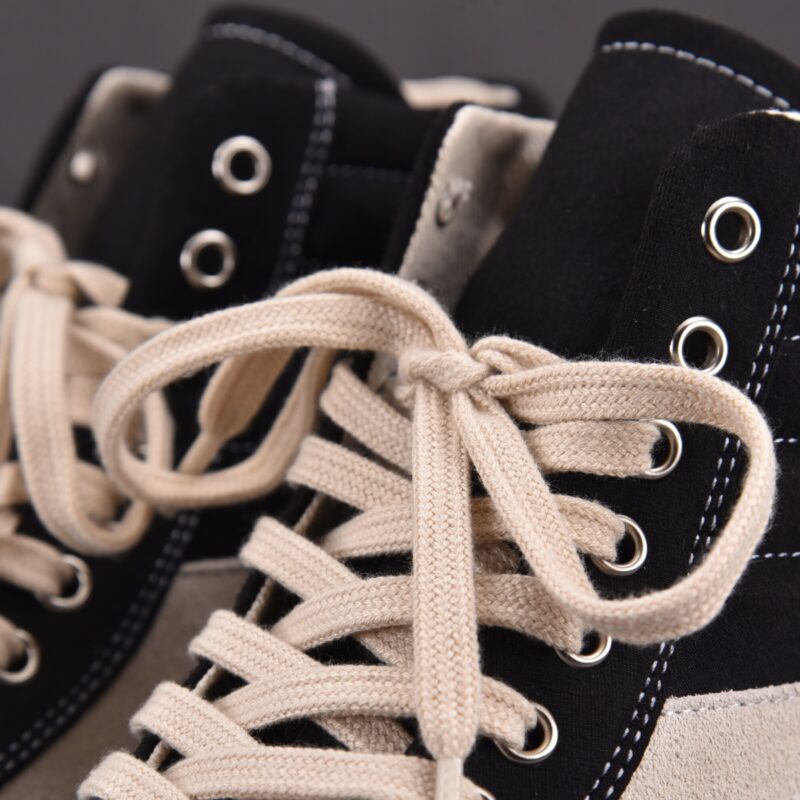 (BEST) Rick Owens Porterville DRKSHDW Vintage High Canvas 'Black Milk' Sneakers