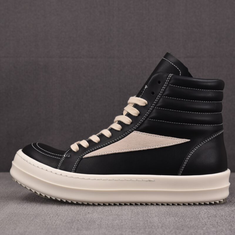 (BEST) Rick Owens Porterville Vintage High 'Black Milk' Sneakers