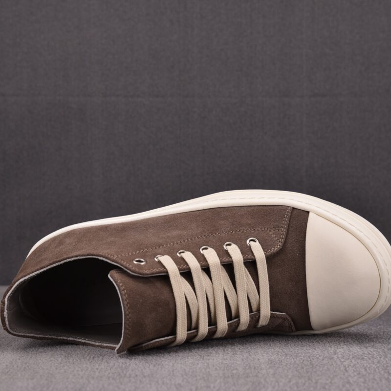 (BEST) Rick Owens Strobe Suede 'Brown' Sneakers