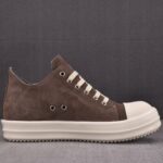 (BEST) Rick Owens Strobe Suede 'Brown' Sneakers
