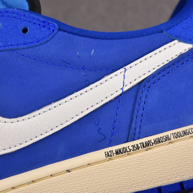 (BEST) Travis Scott x Air Jordan 1 Low OG SP Suede 'Fragment Deep Blue'