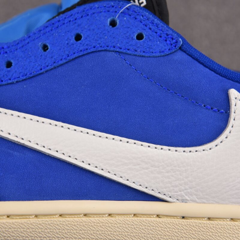 (BEST) Travis Scott x Air Jordan 1 Low OG SP Suede 'Fragment Deep Blue'
