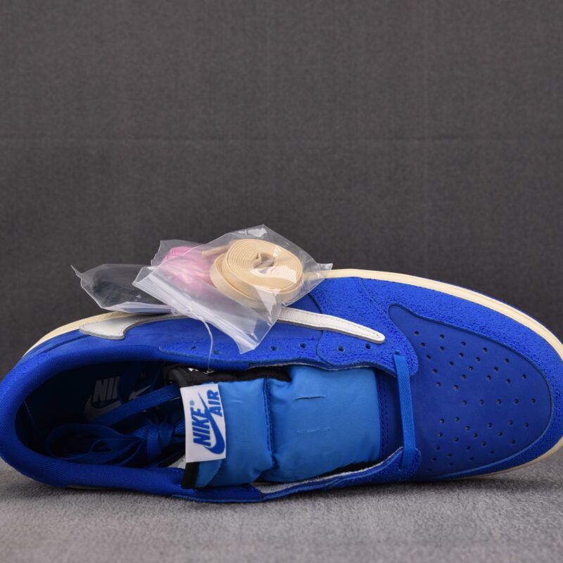 (BEST) Travis Scott x Air Jordan 1 Low OG SP Suede 'Fragment Deep Blue'