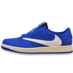 (BEST) Travis Scott x Air Jordan 1 Low OG SP Suede 'Fragment Deep Blue'