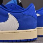(BEST) Travis Scott x Air Jordan 1 Low OG SP Suede 'Fragment Deep Blue'