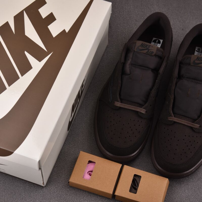 (BEST) Travis Scott x Air Jordan 1 Low OG 'Velvet Brown'