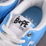 (BEST) A Bathing Ape Bape Sta Patent Leather 'BLUE WHITE'