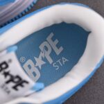 (BEST) A Bathing Ape Bape Sta Patent Leather 'BLUE WHITE'