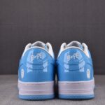 (BEST) A Bathing Ape Bape Sta Patent Leather 'BLUE WHITE'