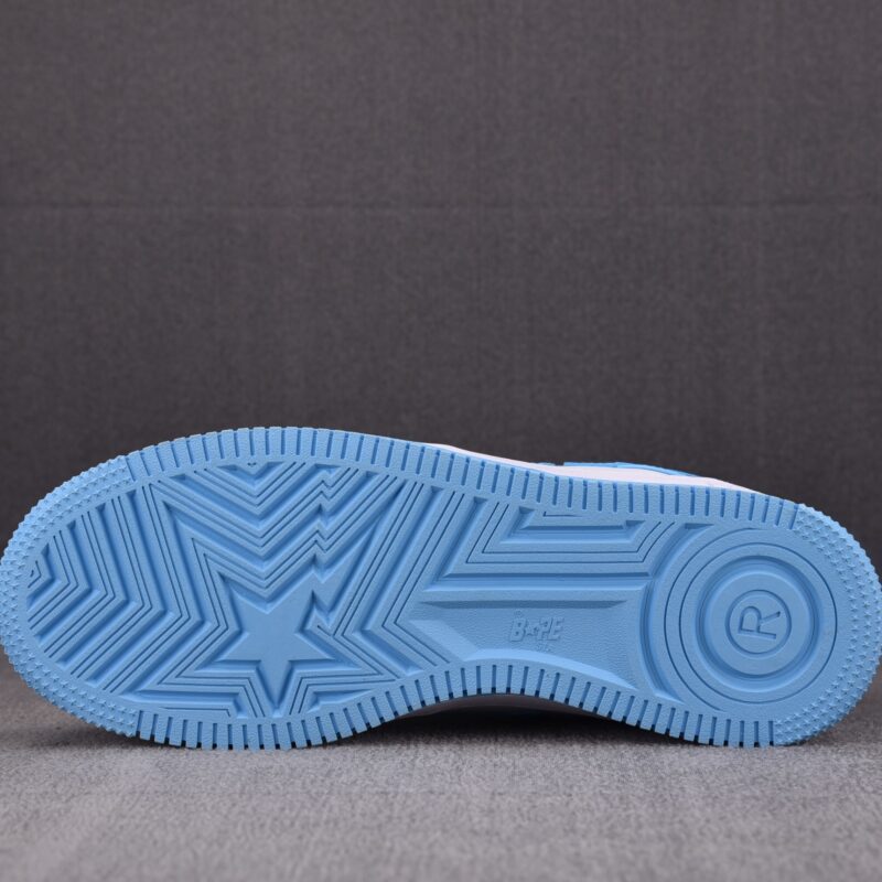 (BEST) A Bathing Ape Bape Sta Patent Leather 'BLUE WHITE'