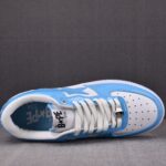 (BEST) A Bathing Ape Bape Sta Patent Leather 'BLUE WHITE'
