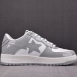 (BEST) A Bathing Ape Bape Sta Patent Leather 'WHITE GREY' (2023)