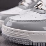 (BEST) A Bathing Ape Bape Sta Patent Leather 'WHITE GREY' (2023)