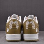 (BEST) A Bathing Ape Bape Sta Patent Leather 'WHITE KHAKI' (2023)