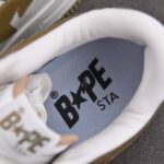 (BEST) A Bathing Ape Bape Sta Patent Leather 'WHITE KHAKI' (2023)