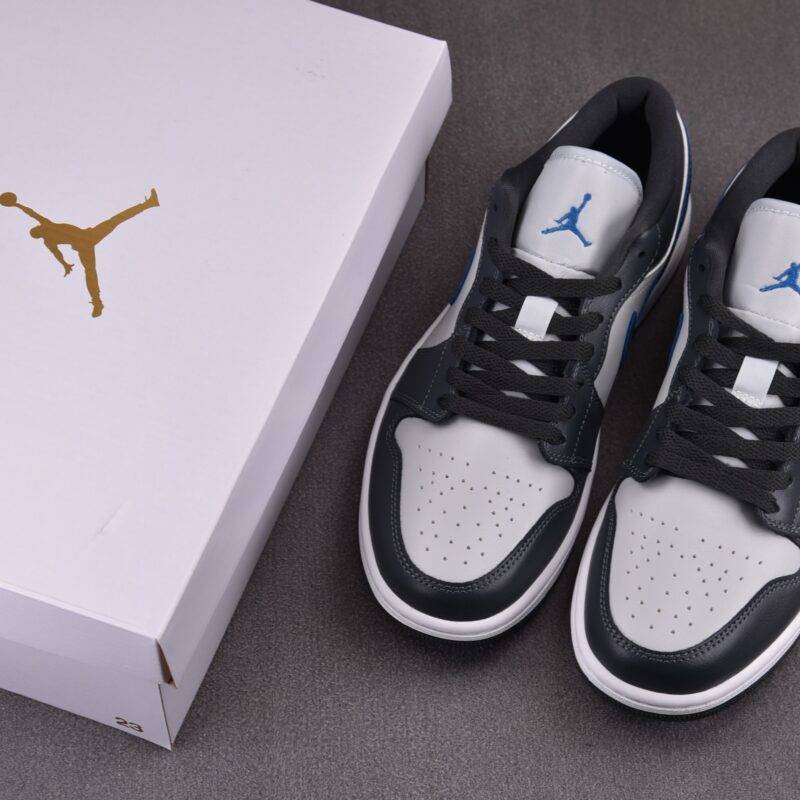 (BEST) Air Jordan 1 Low 'ANTHRACITE INDUSTRIAL BLUE'