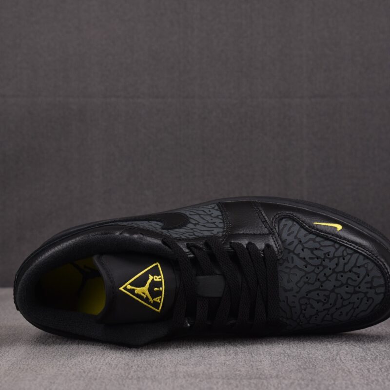 (BEST) Air Jordan 1 Low 'BLACK ELEPHANT PRINT'