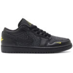 (BEST) Air Jordan 1 Low 'BLACK ELEPHANT PRINT'