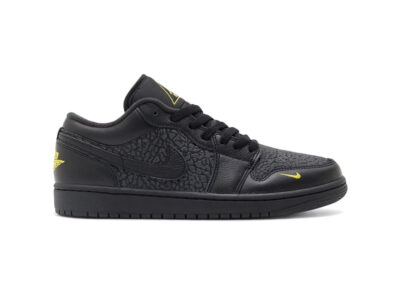 (BEST) Air Jordan 1 Low 'BLACK ELEPHANT PRINT'