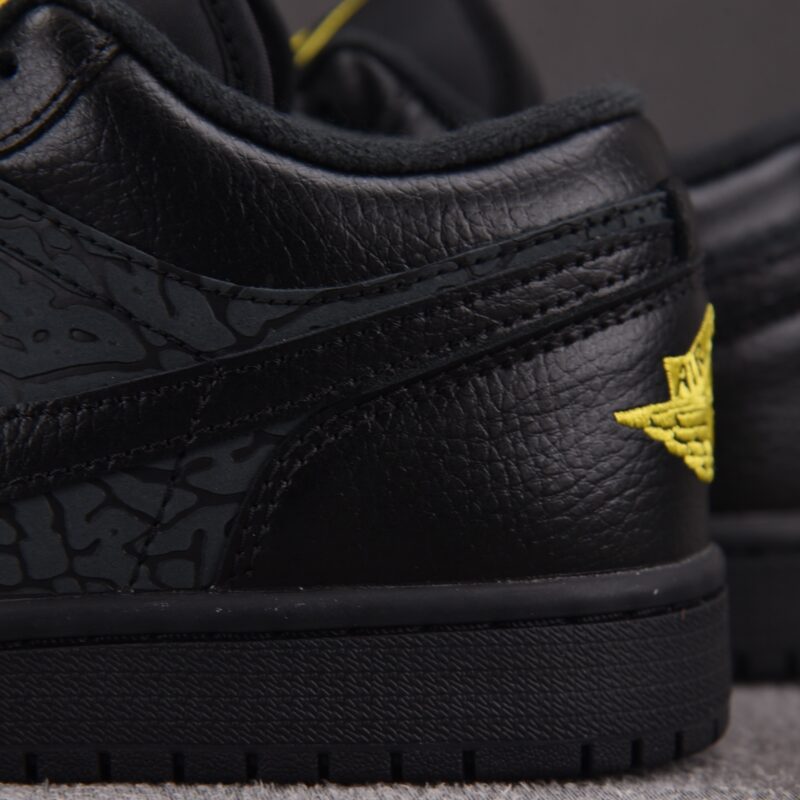 (BEST) Air Jordan 1 Low 'BLACK ELEPHANT PRINT'