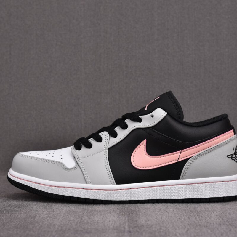 (BEST) Air Jordan 1 Low 'BLACK GREY PINK'