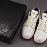 (BEST) Air Jordan 1 Low Premium 'SAIL YELLOW OCHRE'