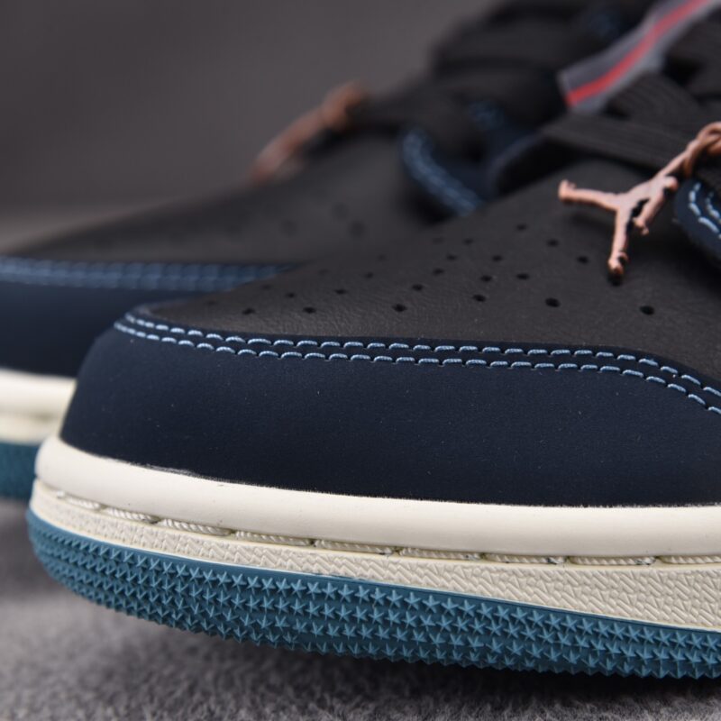 (BEST) Air Jordan 1 Low SE Black 'DARK OBSIDIAN SNAKESKIN'