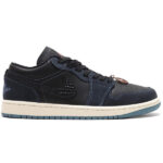 (BEST) Air Jordan 1 Low SE Black 'DARK OBSIDIAN SNAKESKIN'