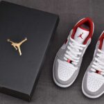 (BEST) Air Jordan 1 Low SE 'LIGHT SMOKE GYM RED'