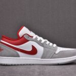 (BEST) Air Jordan 1 Low SE 'LIGHT SMOKE GYM RED'